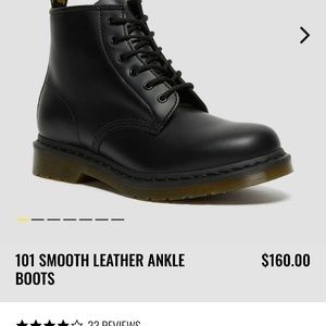 Dr Martens Boots 101 SMOOTH LEATHER ANKLE BOOTS